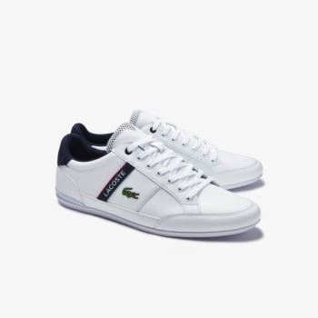 Lacoste Chaymon Textile and Synthetic Sneakers Pánské - Tenisky Bílé / Béžový | CZ-mFLVjS